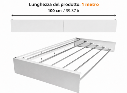 Stendino in metallo pieghevole a parete